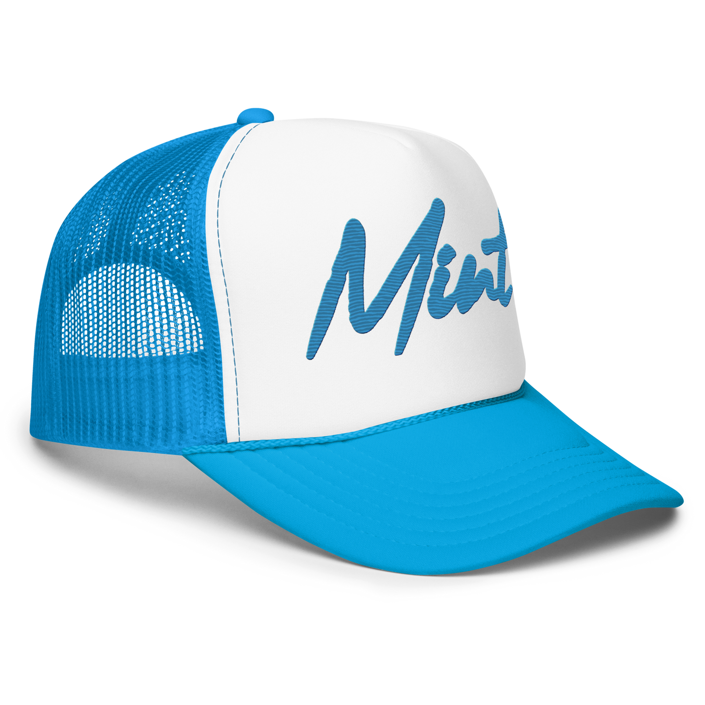 【OPEN YY】 HOUSE TRUCKER CAP MINT OTTO Youth Size Soft Mint Green with White Foam Front High